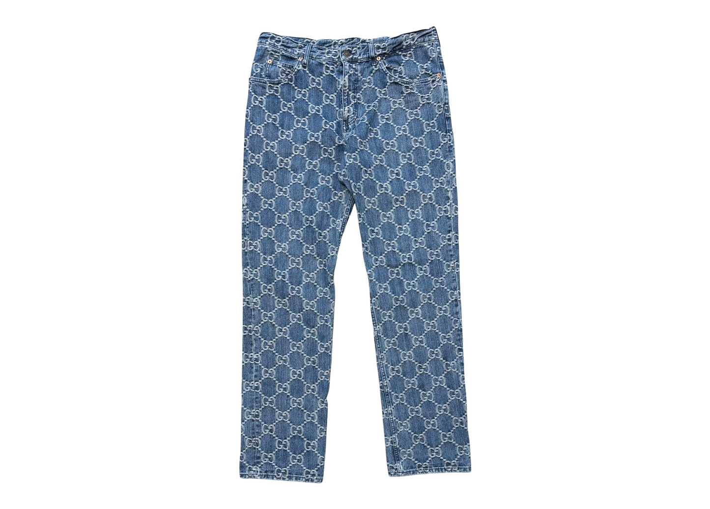 Gucci Denim Jeans Monogram COND 9.5/10