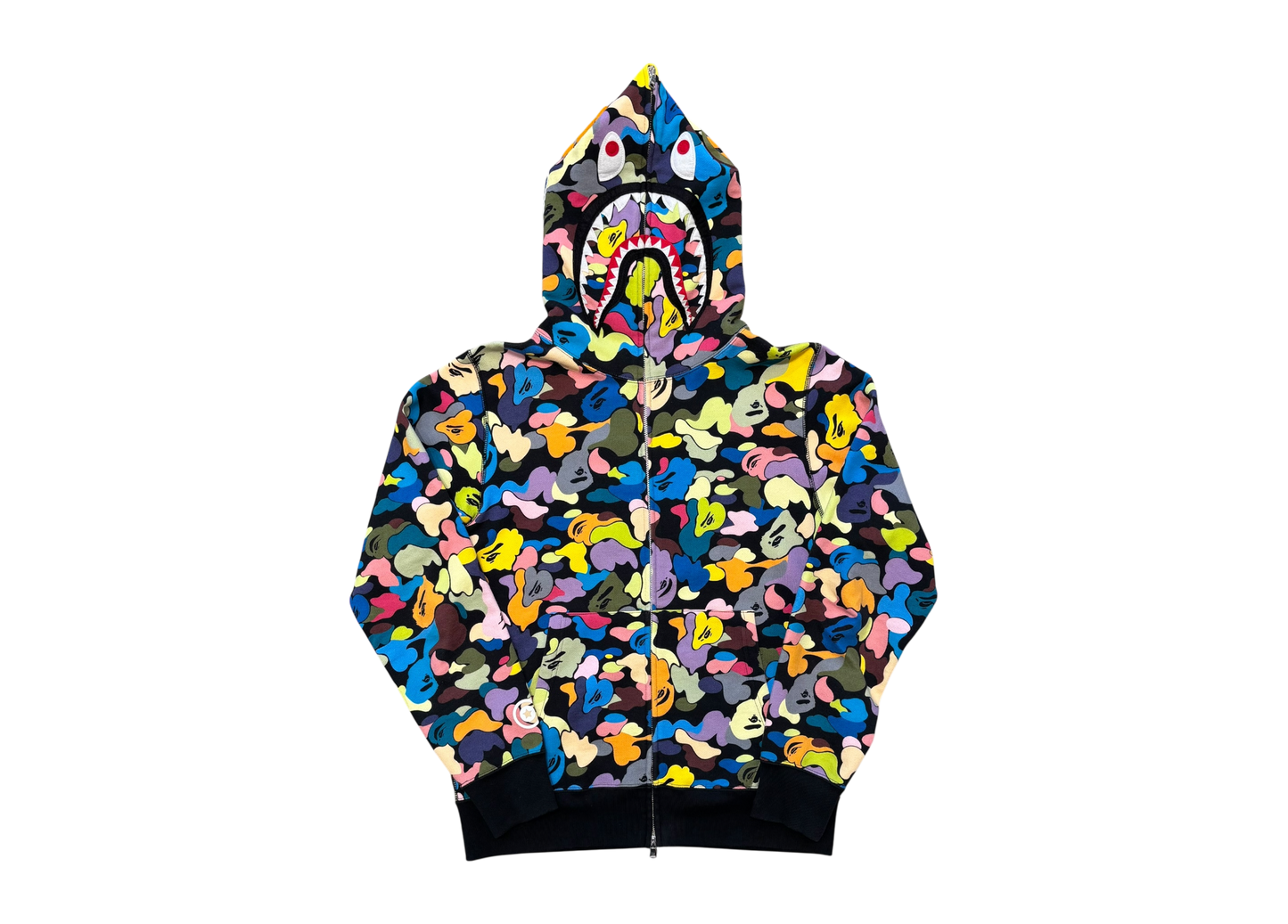 Bape Shark Hoodie Camo COND 9/10