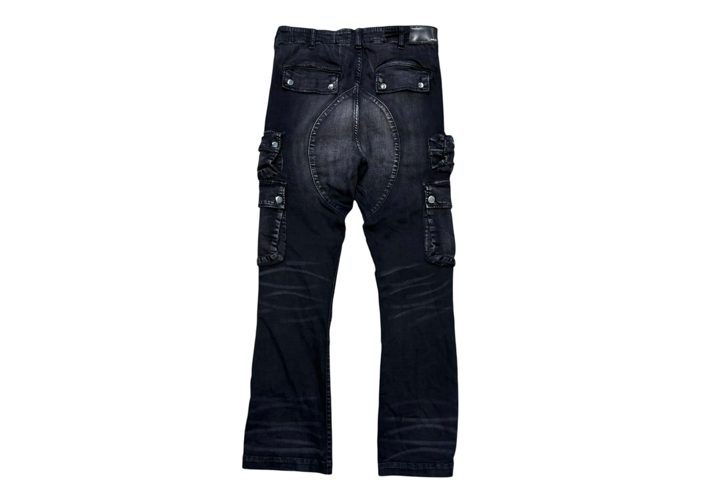 Amiri Denim Cargo Black Flared COND 9/10