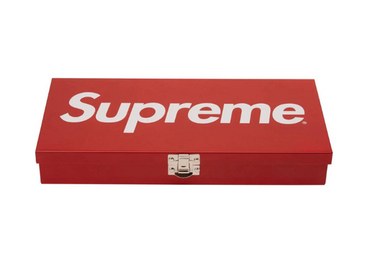 Supreme Large Metal Storage Box Red