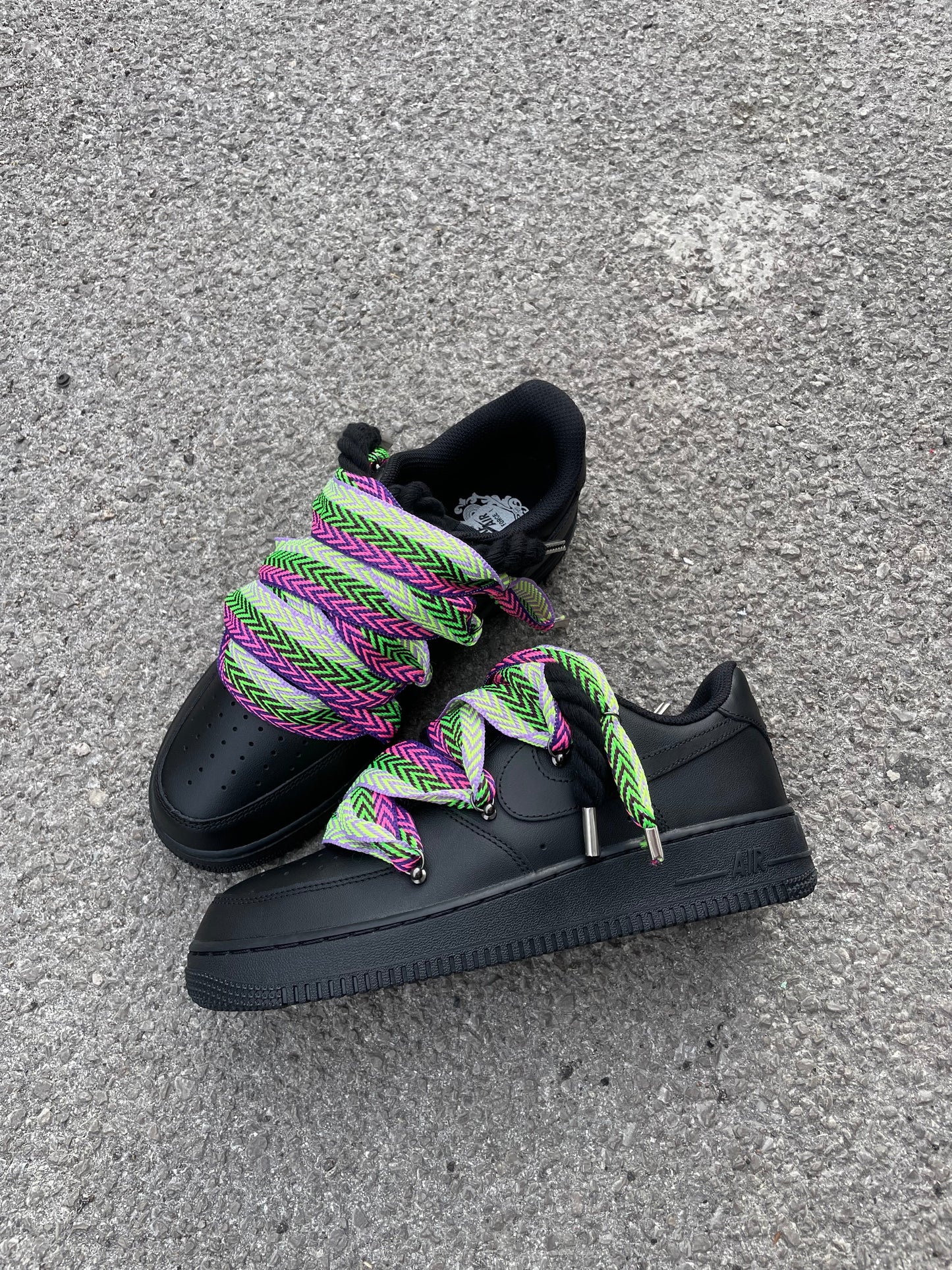 Air Force 1 Black Rope Laces Laccio Mood 1