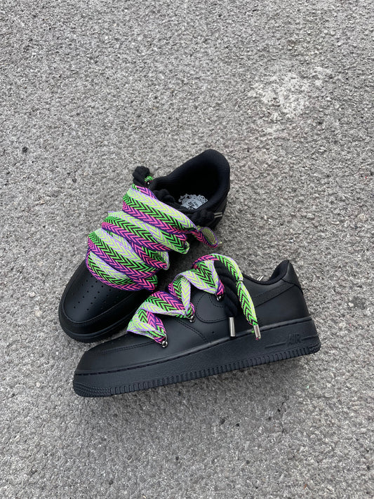 Air Force 1 Black Rope Laces Laccio Mood 1
