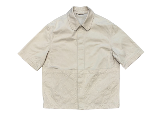 Louis Vuitton Shirt Cream Monogram COND 8.8/10