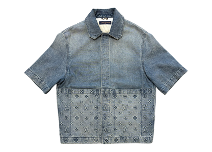 Louis Vuitton Denim Shirt Monogram COND 9.5/10