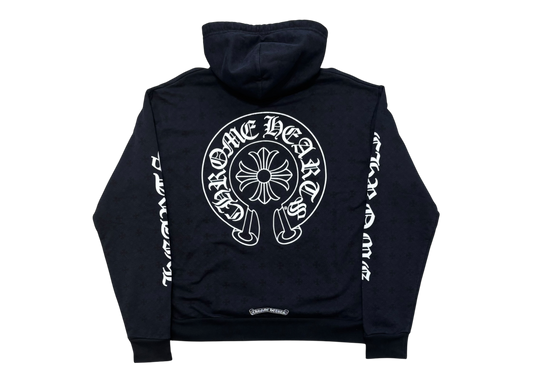 Chrome Hearts Hoodie Black Vertical Logo COND 8.8/10