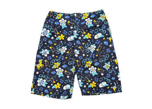 Gucci Shorts Flower Navy COND 9.5/10