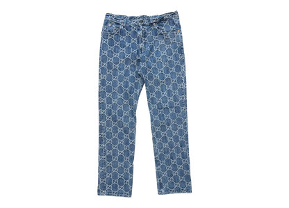 Gucci Denim Jeans Monogram COND 9.5/10