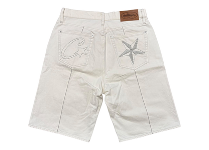 Corteiz Shorts C-Star Cream COND 9.5/10