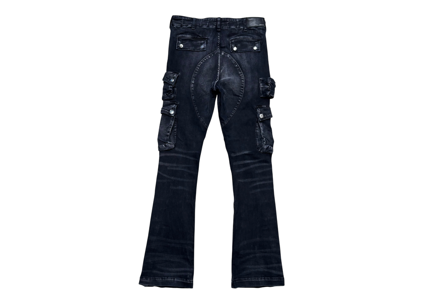 Amiri Denim Cargo Black Flared COND 8.8/10