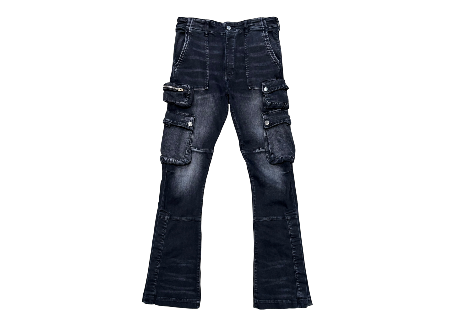 Amiri Denim Cargo Black Flared COND 8.8/10