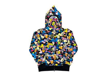 Bape Shark Hoodie Camo COND 9/10