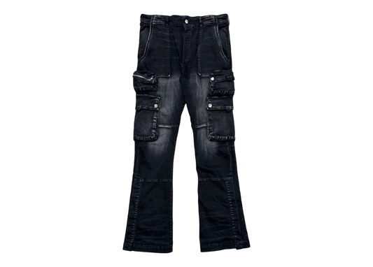 Amiri Denim Cargo Black Flared COND 9/10