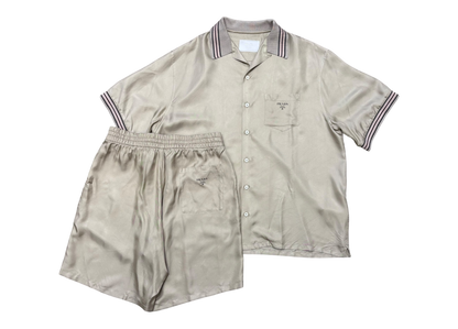 Prada Silk Shirt and Shorts set COND 9.5/10