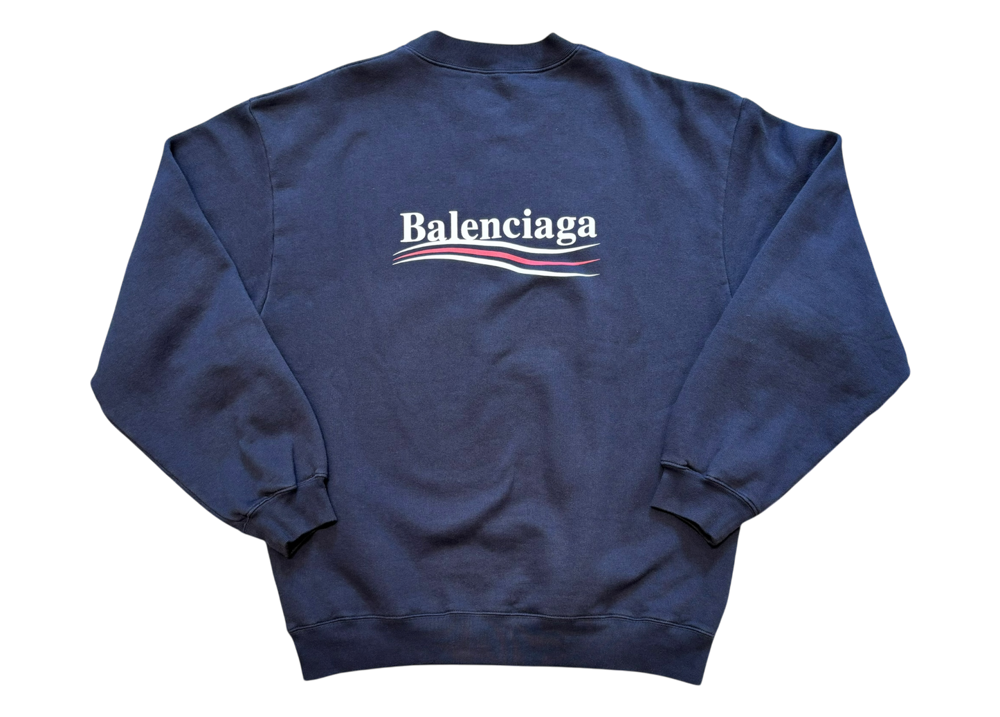 Balenciaga Crewneck Navy Logo COND 8.8/10