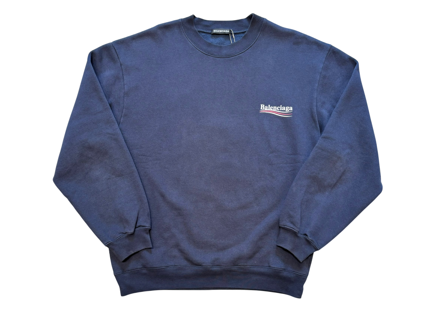 Balenciaga Crewneck Navy Logo COND 8.8/10
